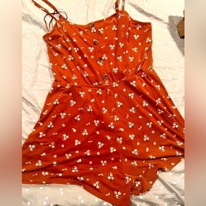 Orange romper